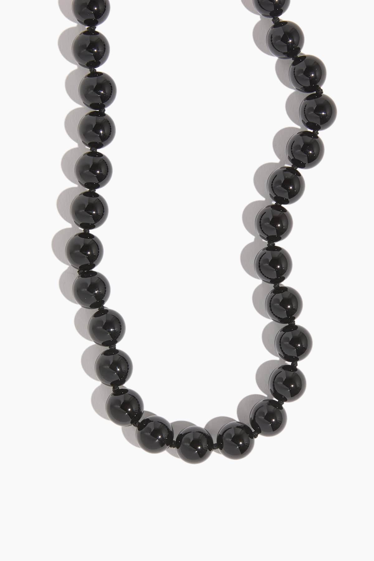 ivi Necklaces Linda Onyx Necklace in Yellow Gold IVI Linda Onyx Necklace in Yellow Gold