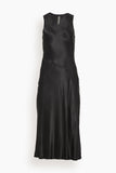 Raquel Allegra Slip Dresses Valentina Midi Dress in Black Raquel Allegra Valentina Midi Dress in Black