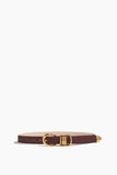 Dehanche Hollyhock Belt in Chocolate Cavallino/Gold
