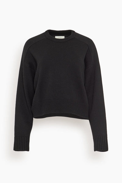 Bruzzi Cropped Sweater in Black