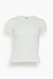 Flore Flore Tops Car Baby Tee in White Flore Flore Car Baby Tee in White