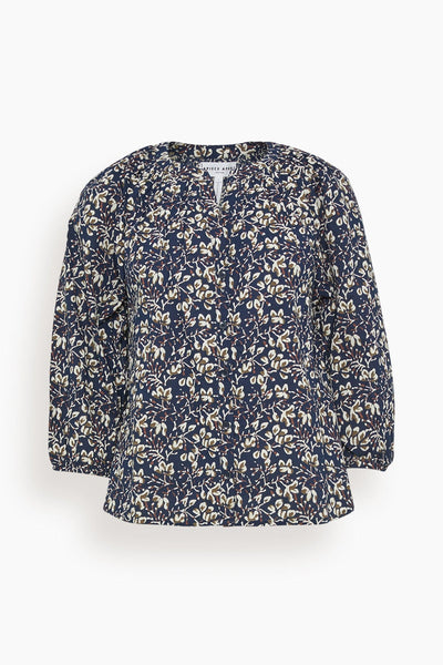 Mitte Top in Mira Floral Navy
