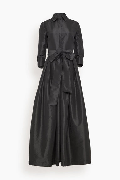 Simkhai Gowns Julip Short Sleeve Belted Gown in Black Simkhai Julip Short Sleeve Belted Gown in Black