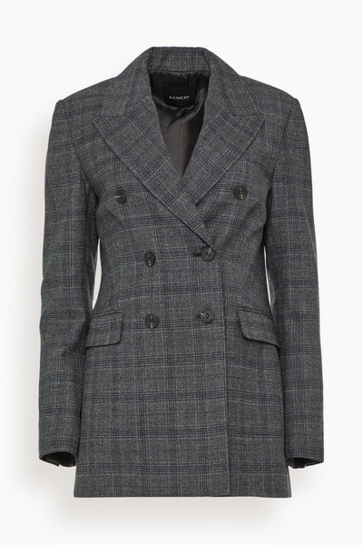 Blanche Blazer in Black Check