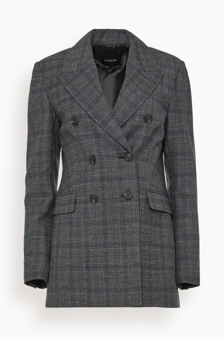 A.Emery Blanche Blazer in Black Check