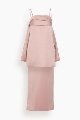 Cleo Dress in Rose Quartz