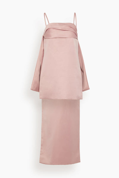 Cleo Dress in Rose Quartz