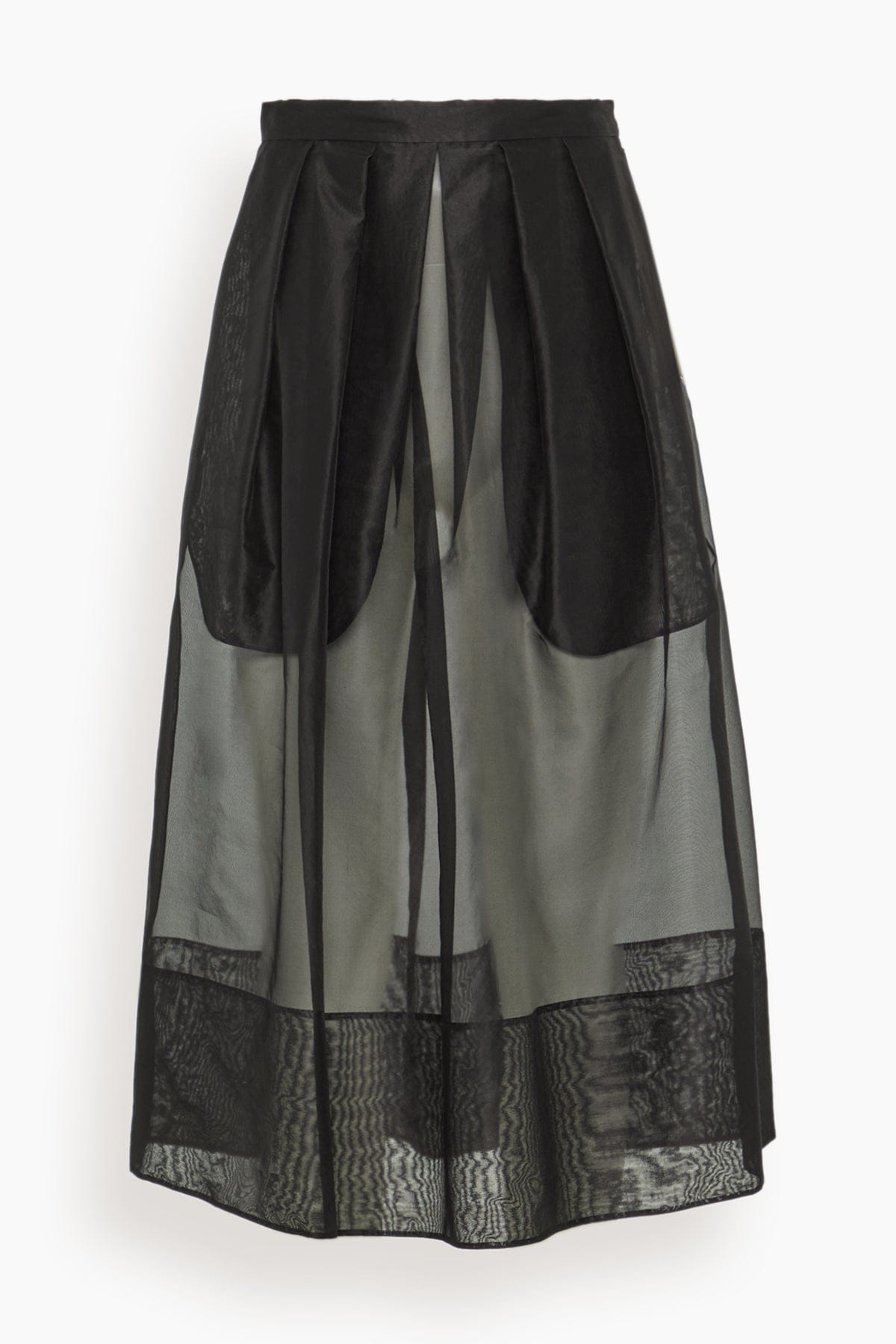 Tibi Organza Full Skirt in Black