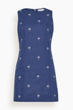 Lemlem Persinna Shift Dress in Zafi Navy