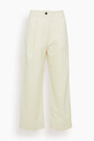 Toast Pleat Front Cotton Trousers in Natural