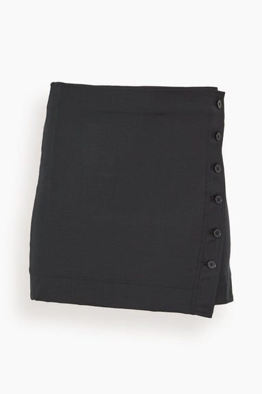 Loulou Studio Skirts Mahaz Asymmetric Skirt in Black