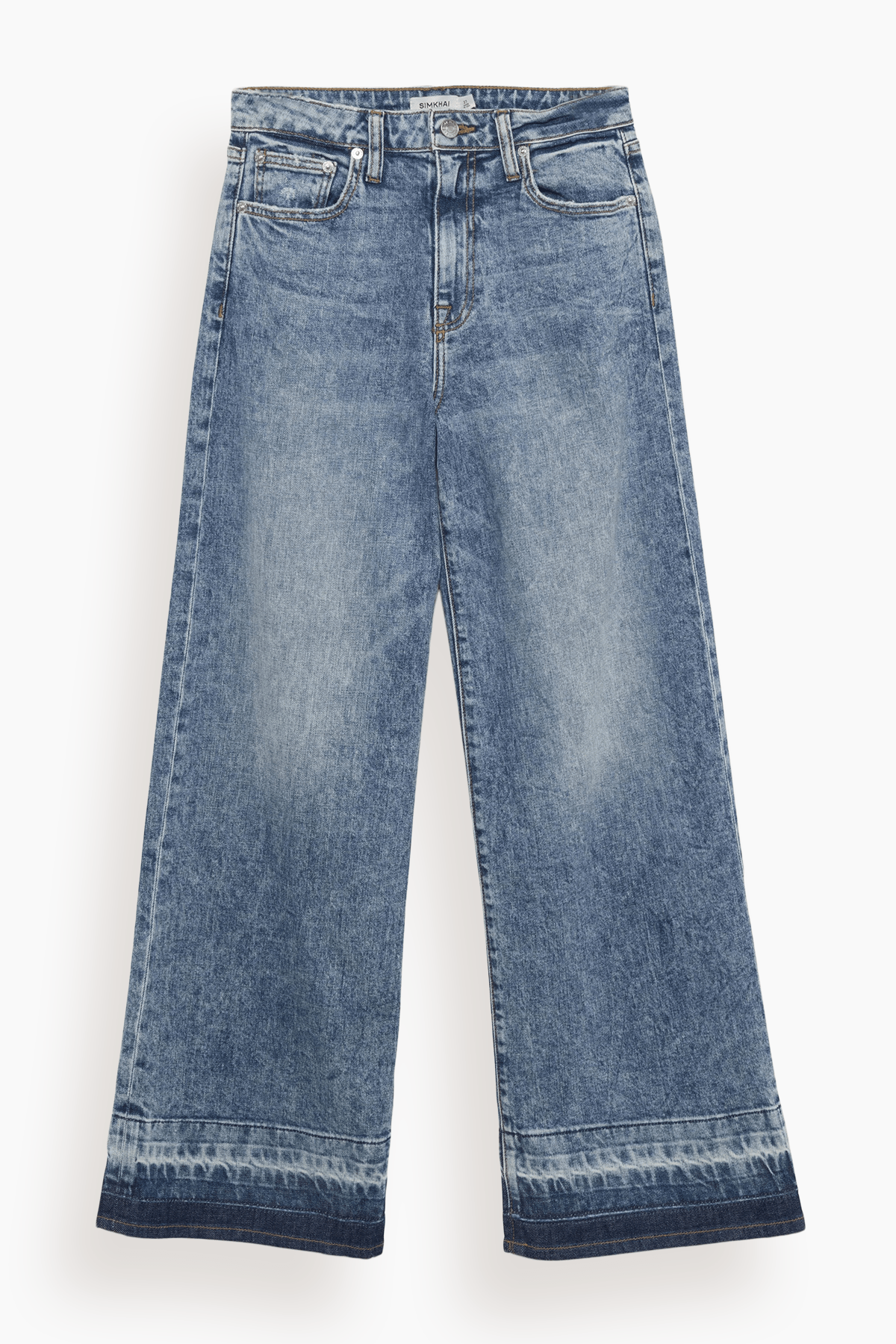 Simkhai Jude High Rise Crop Wide Leg Jean in Sherwood