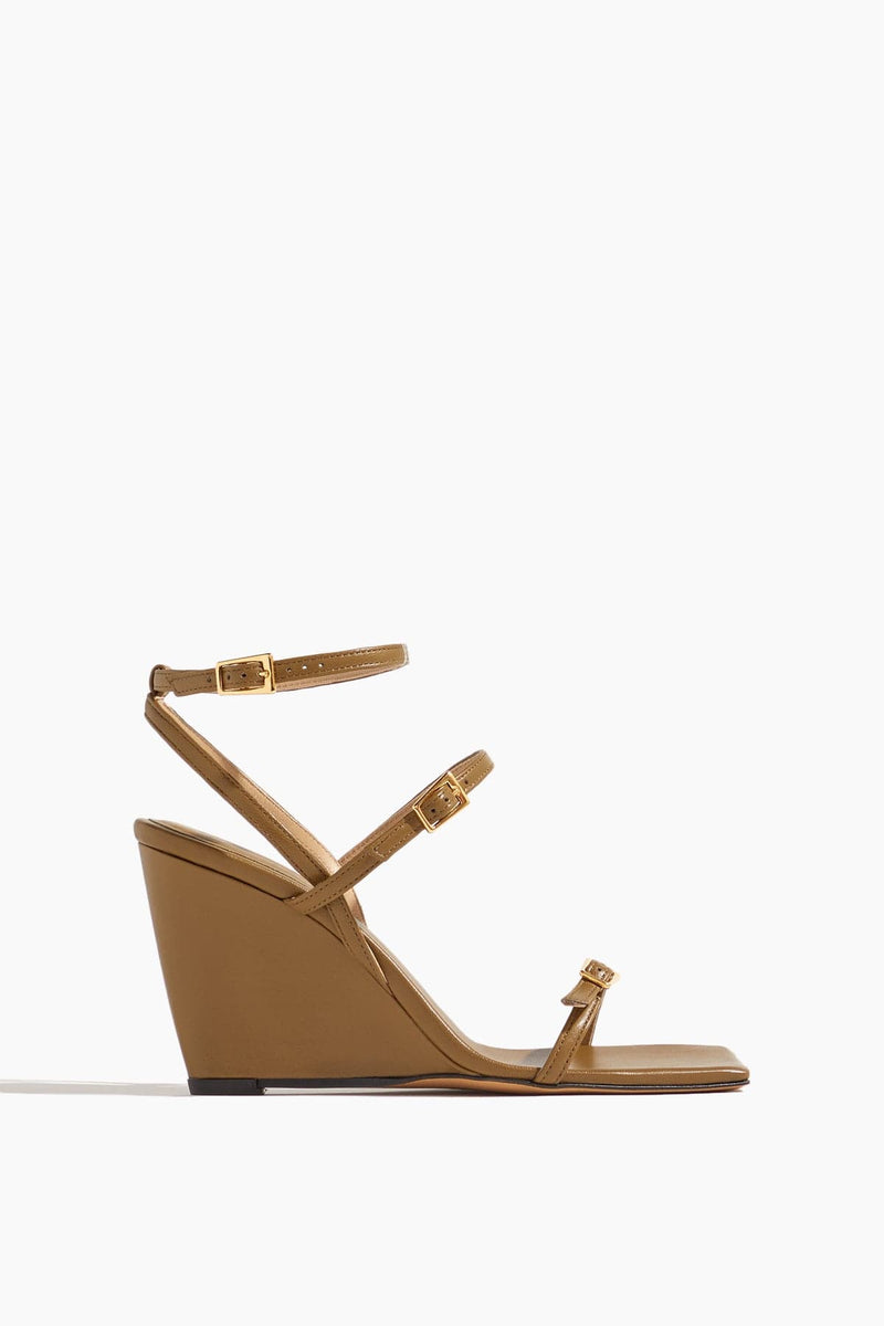 LK Bennett Shiela Gold Rope Wedge Sandals in Natural | Lyst UK