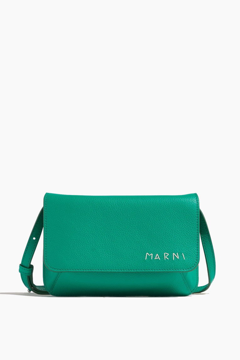 Marni Cross Body Bags Pochette Flat Bag in Sea Green