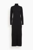 Guest In Residence Casual Dresses Wide Rib Turtleneck Dress in Black Guest in Residence Wide Rib Turtleneck Dress in Black