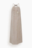 R13 Relaxed Strappy Dress in Stone Grey