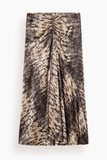 Isabel Marant Laren Silk Skirt in Beige
