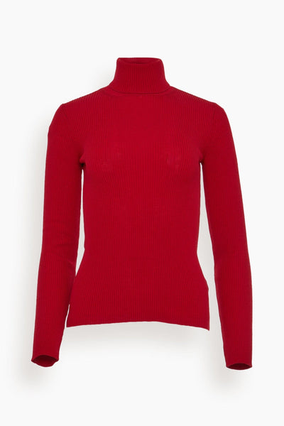 Lucy Knitted Top in Red