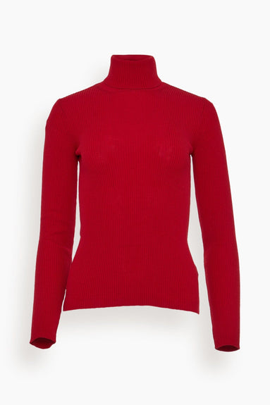 La Collection Tops Lucy Knitted Top in Red