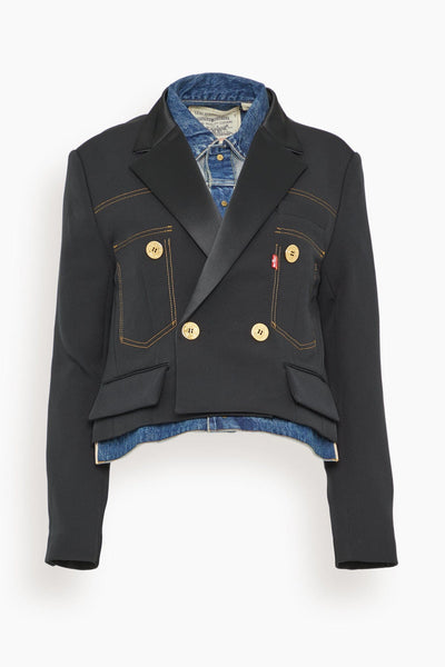 sacai LEVI’S Denim Matelasse Twill size4 x Levi's Denim x Matelasse Twill Jacket – La Garçonne