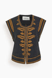 Etoile Isabel Marant Edmee Vest in Black