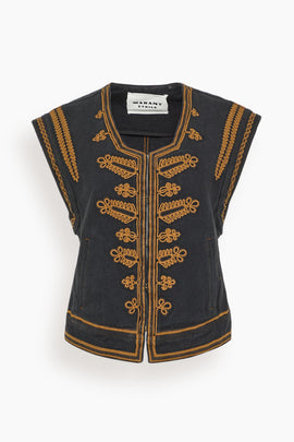 Edmee Vest in Black