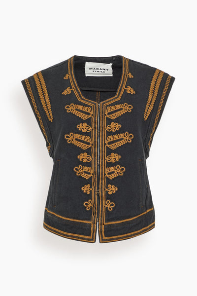Edmee Vest in Black