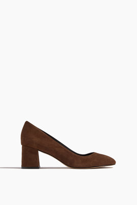 Block Heel Pump 60 in Mocha