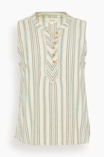 Twyla Top in Ivory Sand