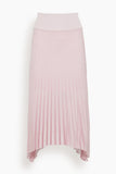 Maria McManus Sheer Pleat Skirt in Powder Pink