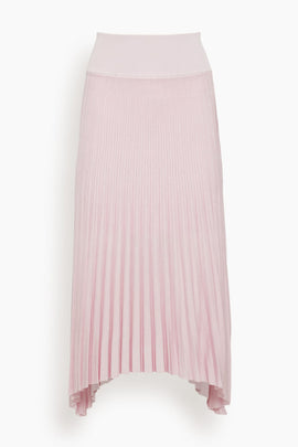 Sheer Pleat Skirt in Powder Pink