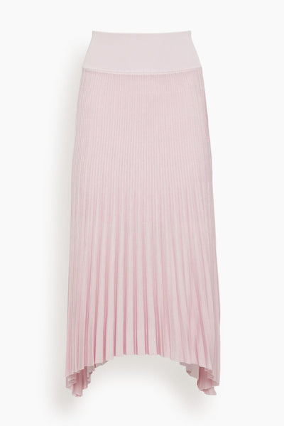 Sheer Pleat Skirt in Powder Pink
