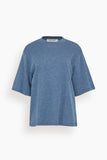 Rohe Oversized Soft Merino T-Shirt in Ocean Blue