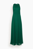 Max Mara Carnet Jersey Dress in Emerald