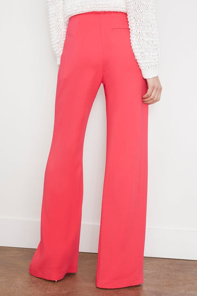 Forte Forte Pants Stretch Crepe Cady Flared Pants in Watermelon Forte Forte Stretch Crepe Cady Flared Pants in Watermelon