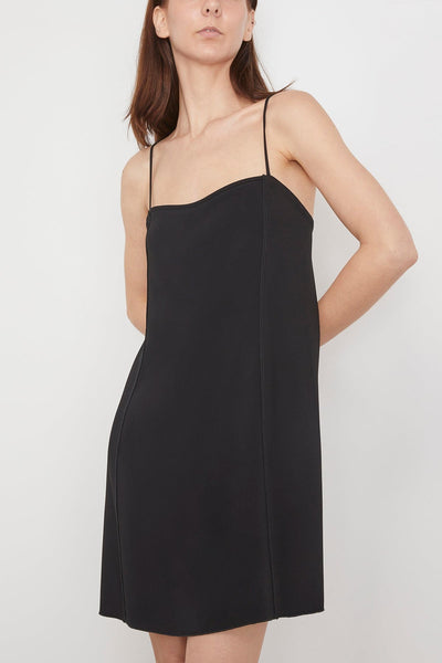 Forte Forte Dresses Stretch Crepe Cady Mini Dress in Nero