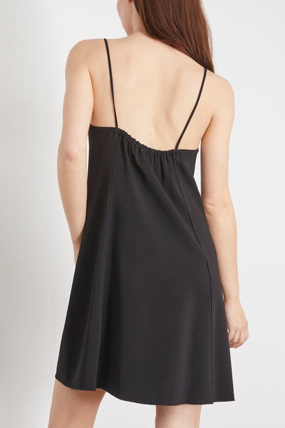 Forte Forte Dresses Stretch Crepe Cady Mini Dress in Nero