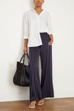 Forte Forte Pants Stretch Heavy Silk Satin High Waist Pant in Notte Forte Forte Stretch Heavy Silk Satin High Waist Pant in Notte