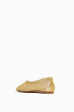 Forte Forte Ballet Flats Strass Mesh Ballerina Shoes in Reflex Forte Forte Strass Mesh Ballerina Shoes in Reflex