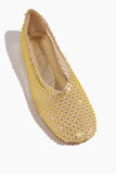 Forte Forte Ballet Flats Strass Mesh Ballerina Shoes in Reflex Forte Forte Strass Mesh Ballerina Shoes in Reflex