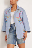 Fortela Jackets Flos Jacket in Sea Fortela Flos Jacket in Sea