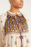 Fortela Casual Dresses Warsia Wide Caftan Bib in Mix Fortela Warsia Wide Caftan Bib in Mix