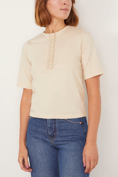 Fortela Tops Cherry T-Shirt in Stone Fortela Cherry T-Shirt in Stone