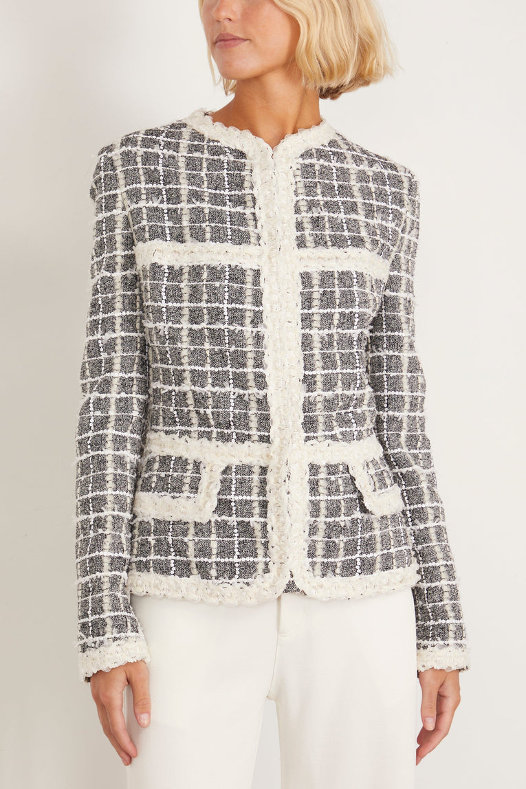 Giambattista Valli Jackets Jacket in Grey/White Giambattista Valli Jacket in Grey/White