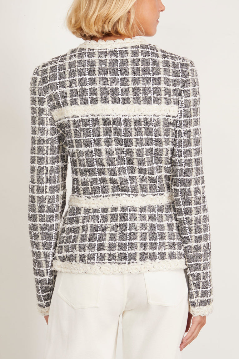 Giambattista Valli Jackets Jacket in Grey/White Giambattista Valli Jacket in Grey/White