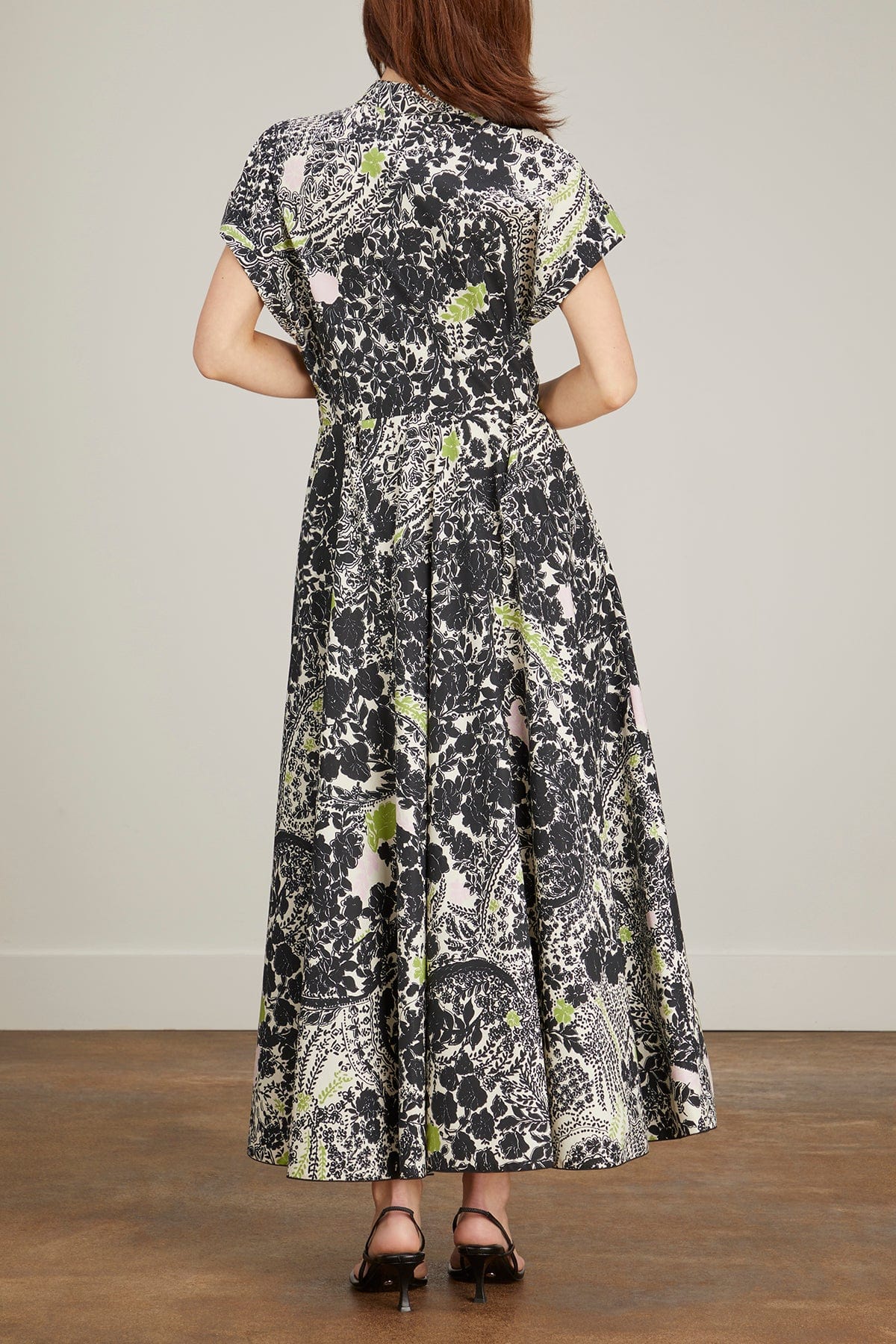 Giambattista Valli Dresses Printed Popeline Dress in Black/Ivory Giambattista Valli Printed Popeline Dress in Black/Ivory