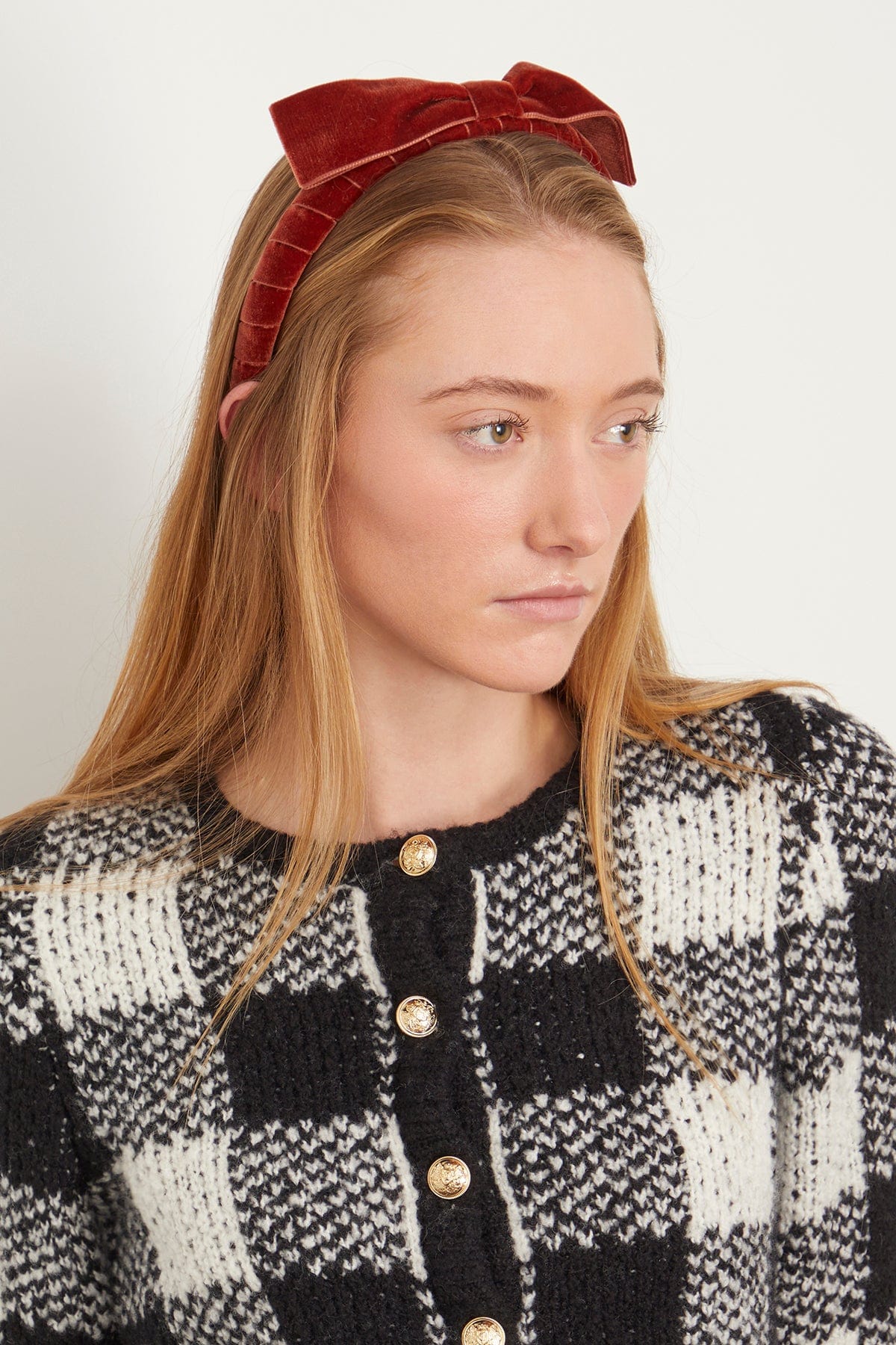 Gigi Burris Hair Accessories Corinne Headband in Rust Gigi Burris Corinne Headband in Rust