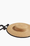 Gigi Burris Hats Clairborne Hat in Natural/Black Gigi Burris Clairborne Hat in Natural/Black
