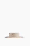 Gigi Burris Marion Boater in Ivory