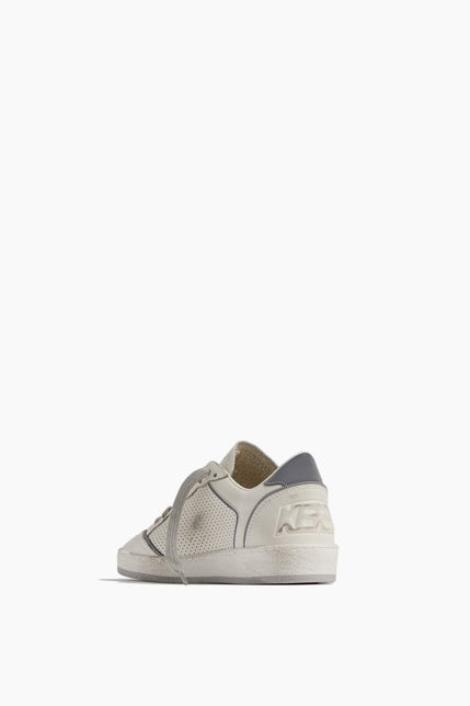 Golden Goose Low Top Sneakers Ball Star Sneaker in White/Silver Golden Goose Ball Star Sneaker in White/Silver